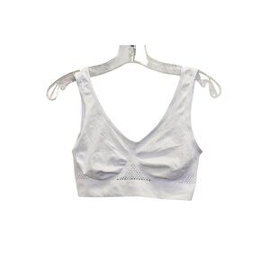 New Women's White Lightweight Un-padded Bralette Comfort Bra Size M